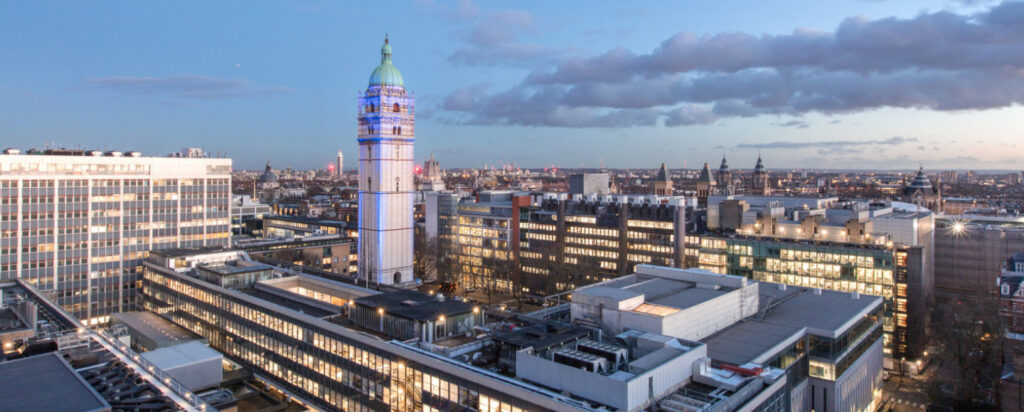 The aerial view of the Imperial College London